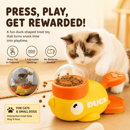 🔥 ENDS TODAY — 60% OFF-Dluvivo® Interactive Duck Pet Feeder