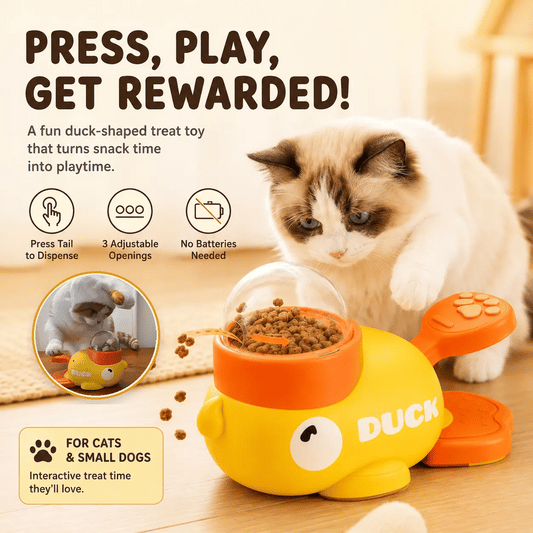 🔥 ENDS TODAY — 60% OFF-Dluvivo® Interactive Duck Pet Feeder