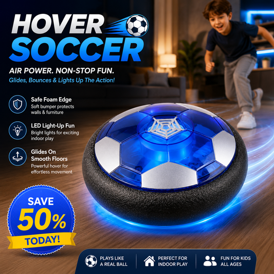 HoverStrike®⚽✨LED Hover Soccer Ball — Indoor Air Soccer for Kids（upsell）