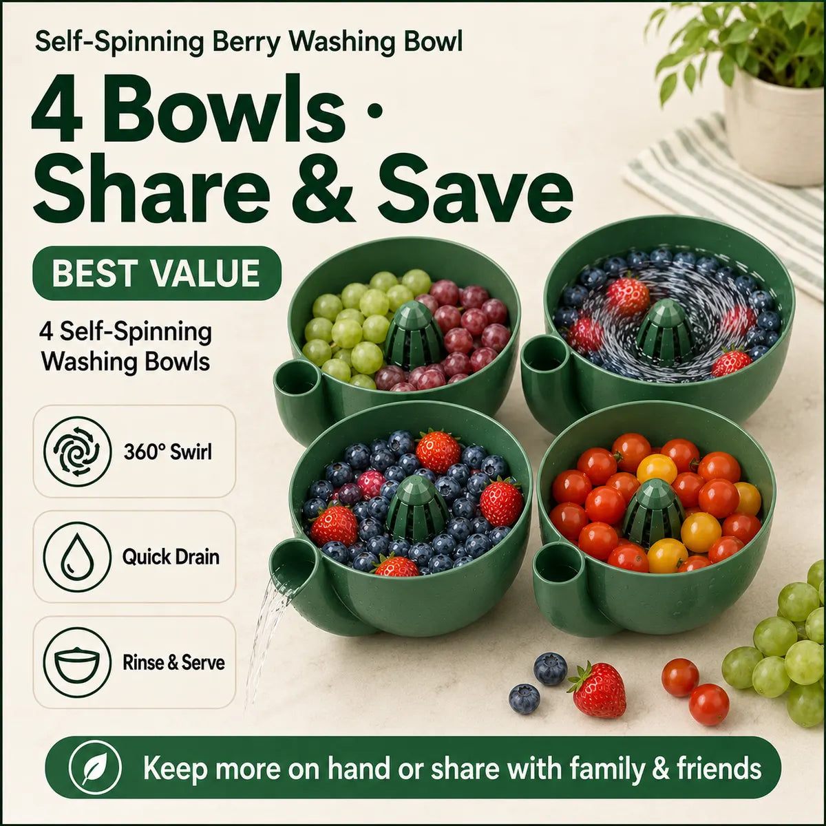 4 Bowls · Share & Save