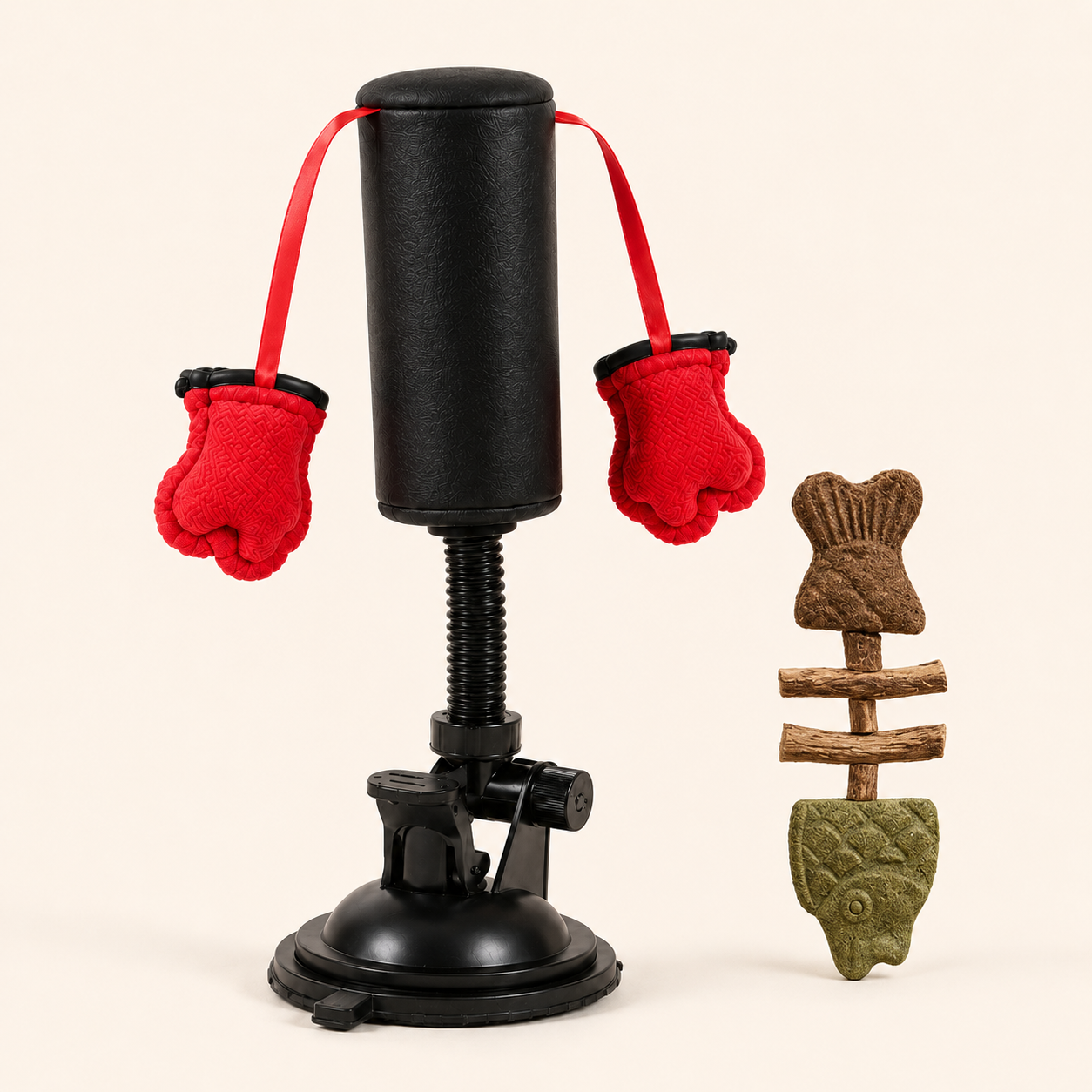 💕PawBoxa® Interactive Cat Punching Bag Toy 🥊🐾 Spring-Loaded Play Gym for Indoor Cats