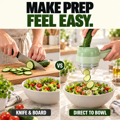 ⚡ FLASH SALE 60% OFF – Electric Vegetable Chopper & Slicer