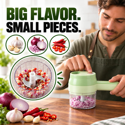 ⚡ FLASH SALE 60% OFF – Electric Vegetable Chopper & Slicer