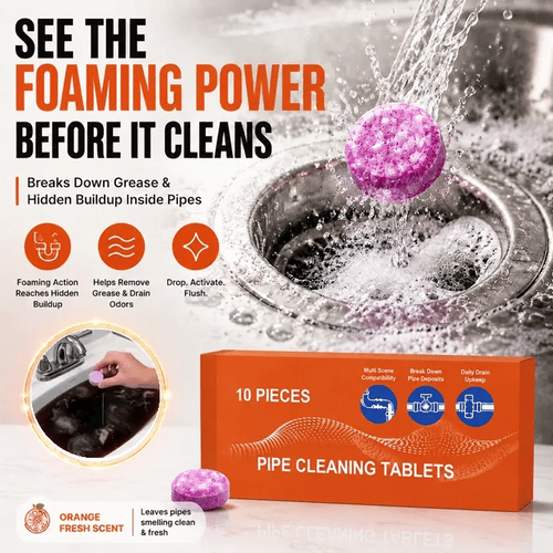 🔥 FINAL DAY 64% OFF-Dluvivo® Powerful Foaming Drain Cleaner for Kitchen & Bathroom