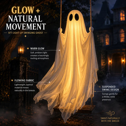 BooDrift® 5FT Light-Up Swinging Ghost