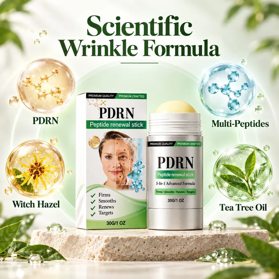 PDRN peptide renewal stick and highlighted peptide skincare ingredients