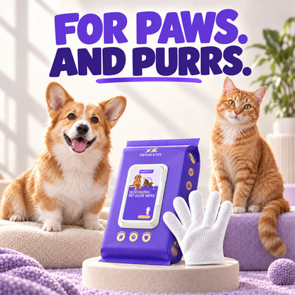 Skip the Bath — 5-Finger Pet Cleaning Wipes