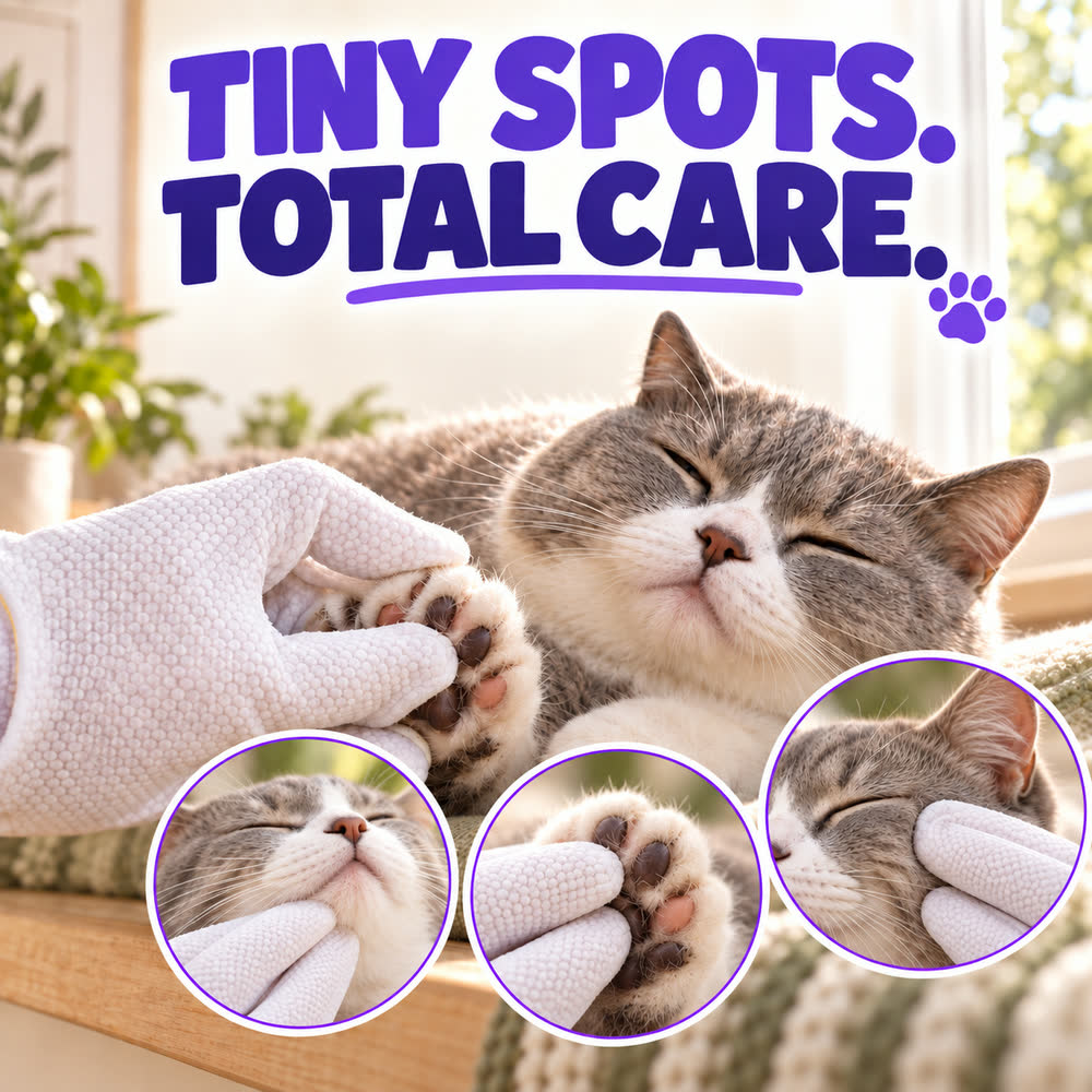 Skip the Bath — 5-Finger Pet Cleaning Wipes