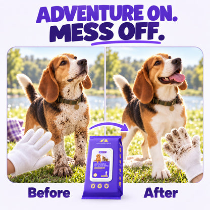 Skip the Bath — 5-Finger Pet Cleaning Wipes