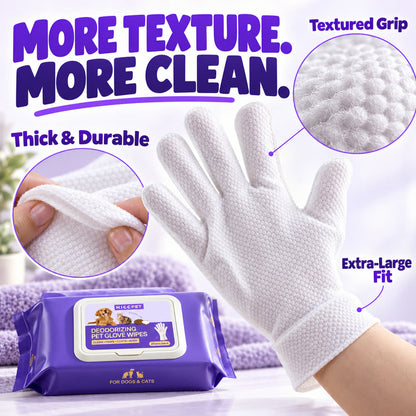 Skip the Bath — 5-Finger Pet Cleaning Wipes