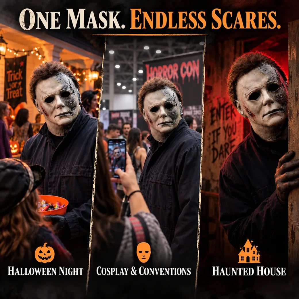 Halloween mask scenes for Halloween night cosplay conventions and haunted house
