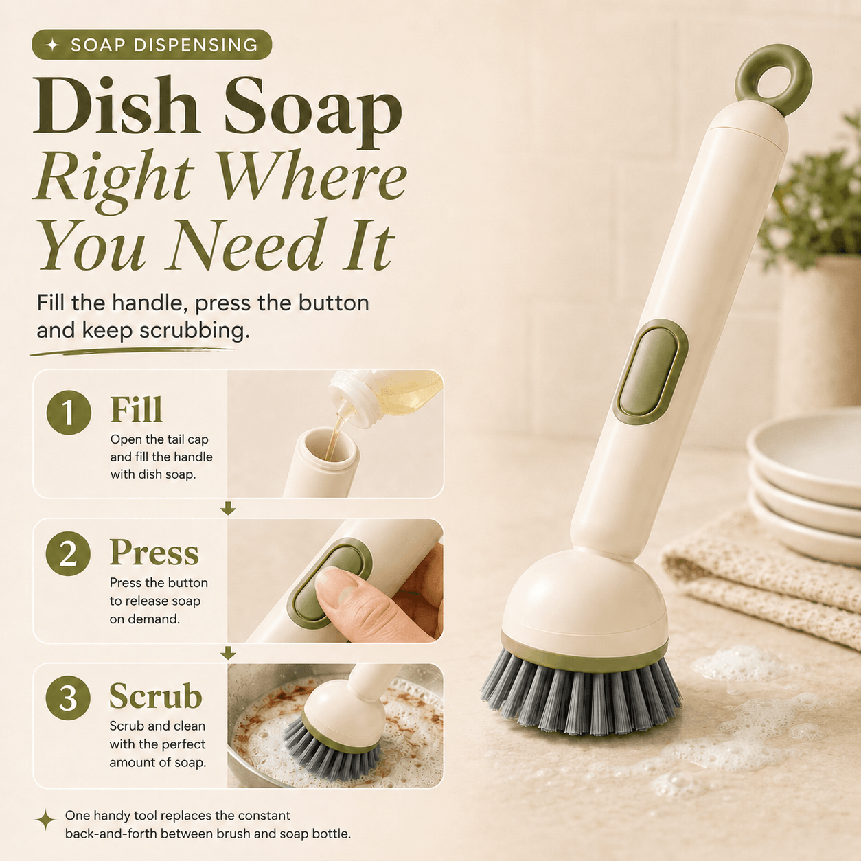 Dluvivo®MULTIFUNCTIONAL DishDISH BRUSH