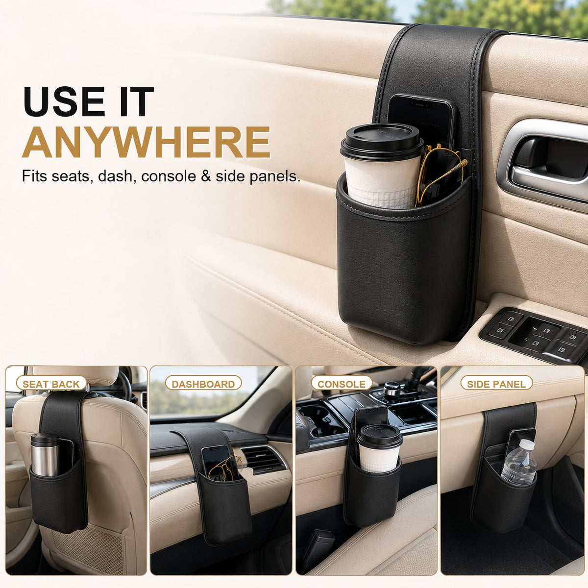 👑 LAST DAY: 42% OFF 🚗Tavelyq® Car Door Storage Pocket & Cup Holder