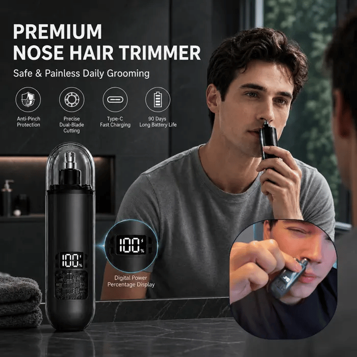 Dluvivo ElectricNose Hair Trimmer Quiet Precision Grooming With Smart Display（upsell）