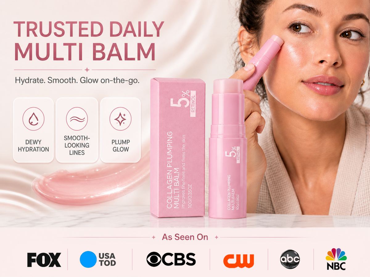 PDRN collagen balm dewy skincare routine visual