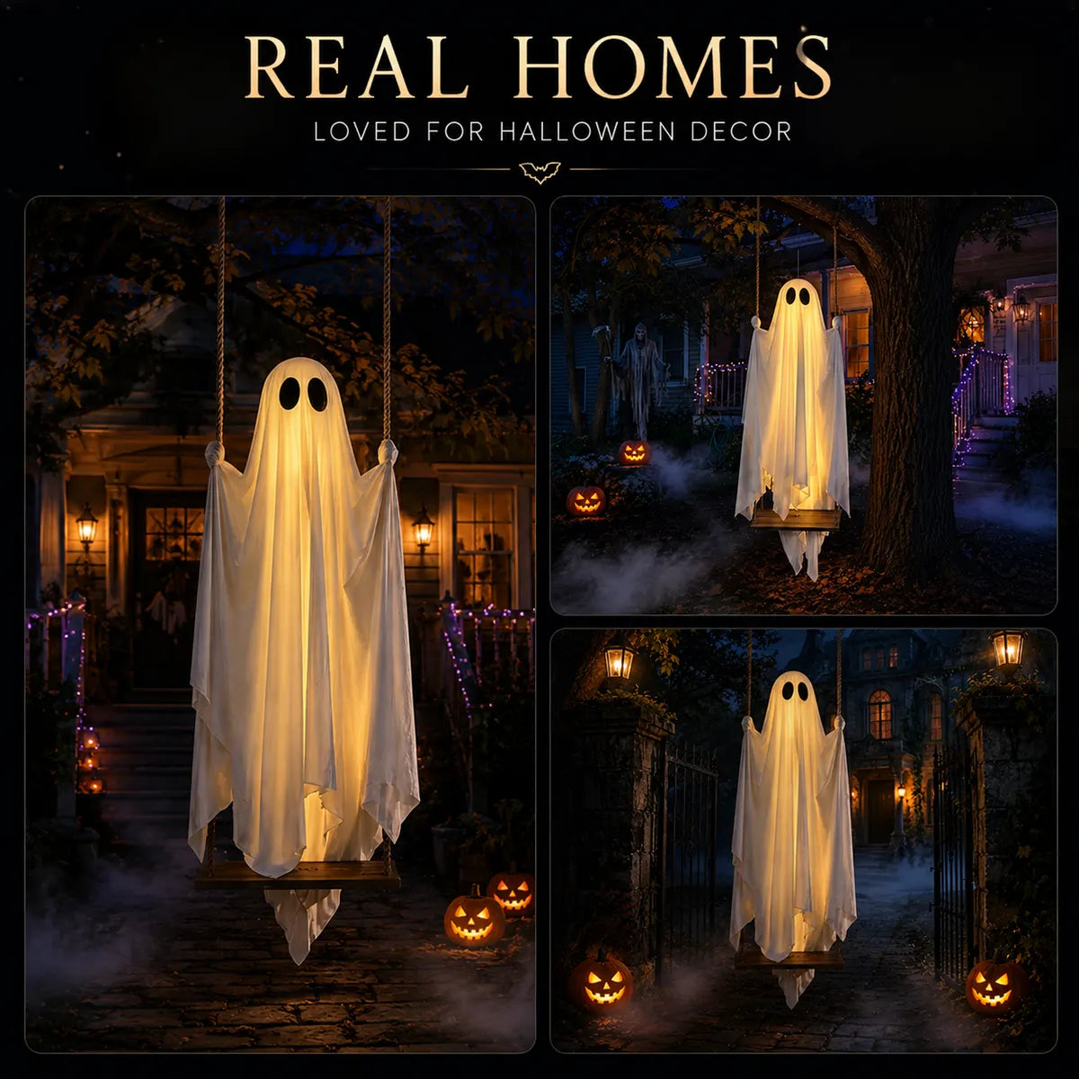 BooDrift® 5FT Light-Up Swinging Ghost