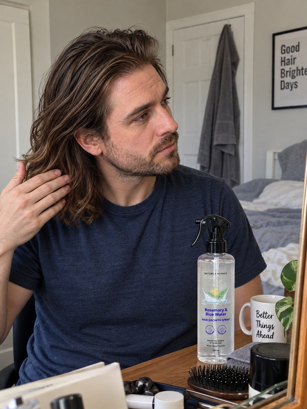 Illustrative photo of hair end care