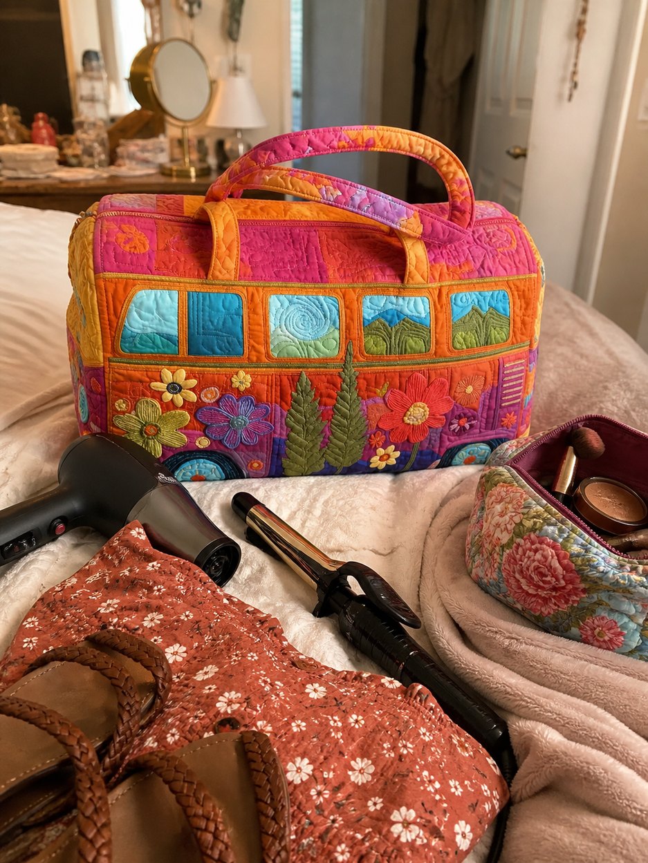 Sofia G. boho weekender packed for a girls weekend
