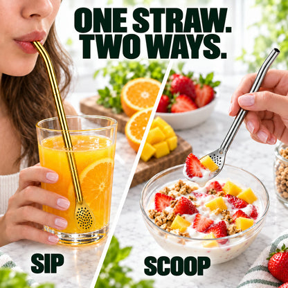 🔥 LIMITED DEAL 62% - Tea Filter Straw - Sip, Stir & Strain
