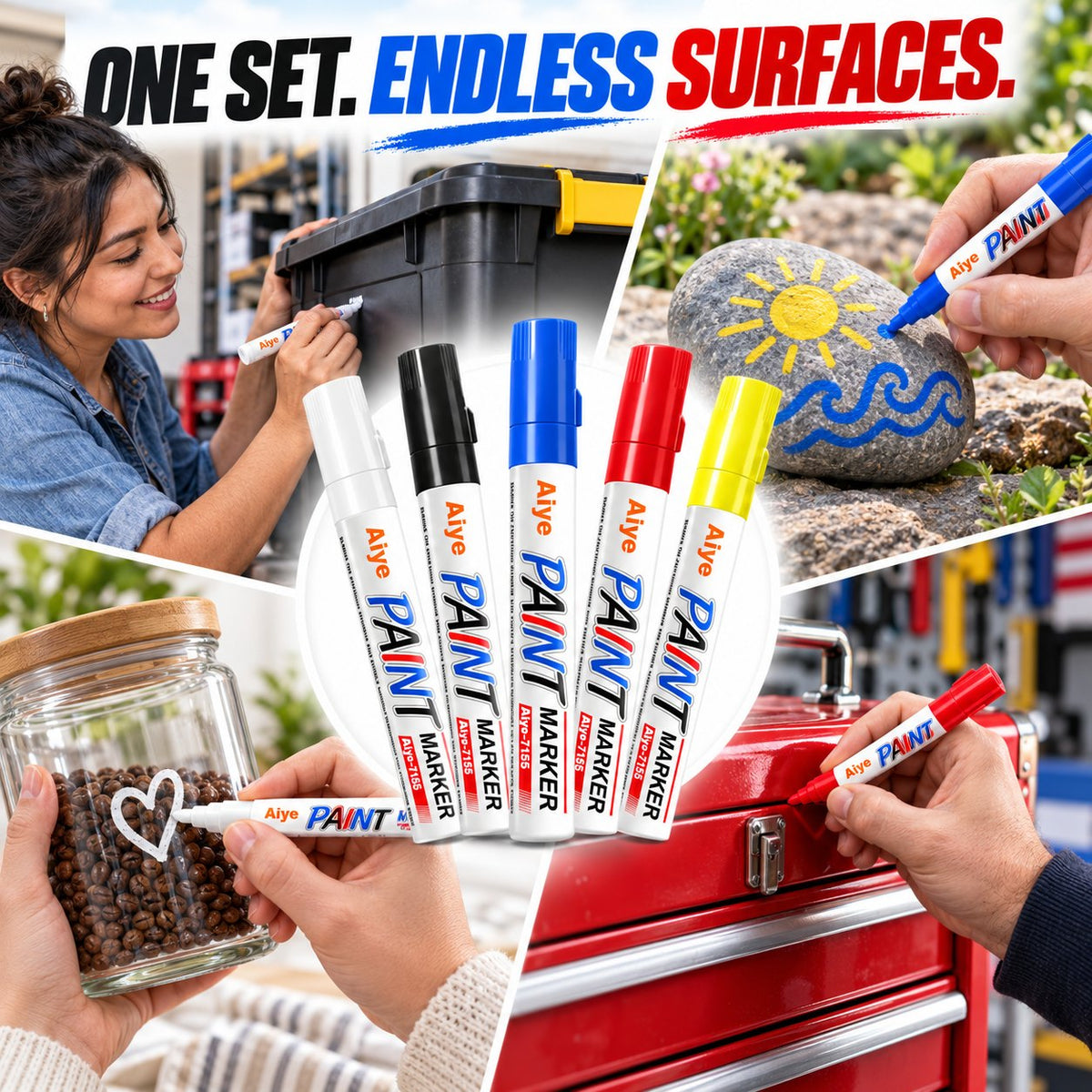 🔥Limited-Time Deal 75% - AMFUN Waterproof Paint Markers | Exclusive Savings