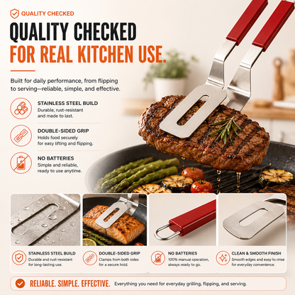 🔥 LIMITED-TIME 64% OFF — 2-in-1 Grill Clamp Spatula
