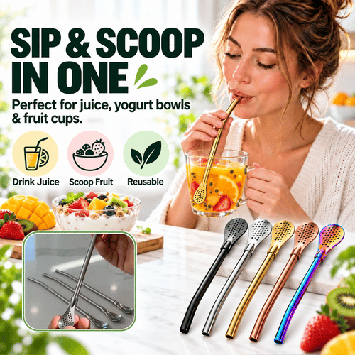 🔥 LIMITED DEAL 62% - Tea Filter Straw - Sip, Stir & Strain