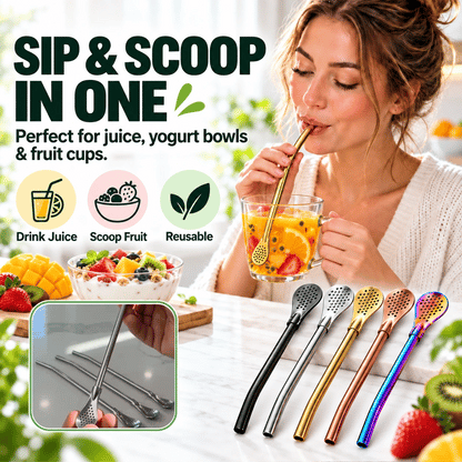 🔥 LIMITED DEAL 62% - Tea Filter Straw - Sip, Stir & Strain