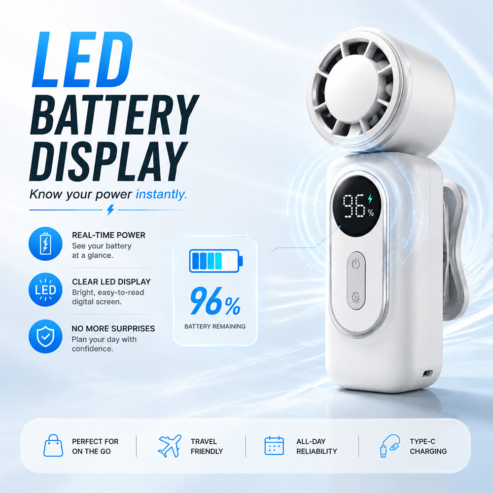 Dluvivo®Portable Clip-OnCooling FanHands