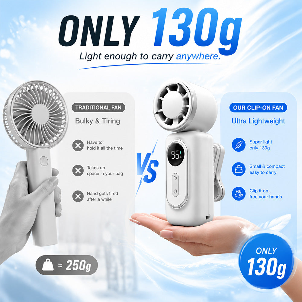Dluvivo®Portable Clip-OnCooling FanHands