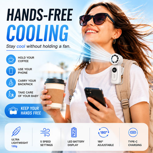 Dluvivo®Portable Clip-OnCooling FanHands