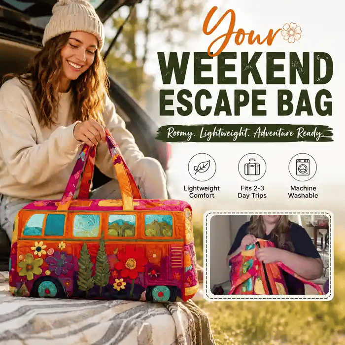 🔥 TODAY ONLY 59% OFF — Retro Van Weekender Bag