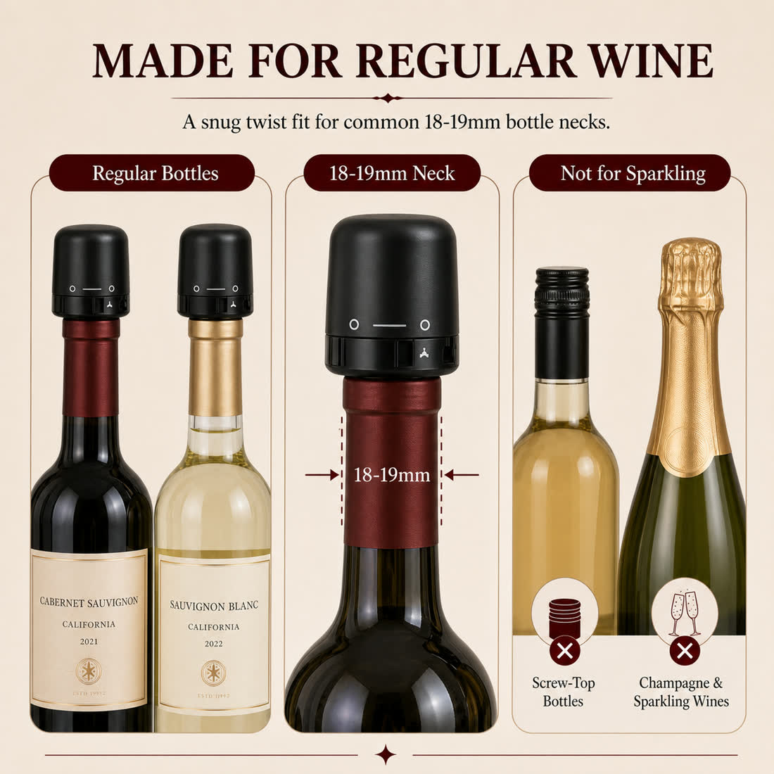 🔥 LAST DAY DEAL — 🍷 Premium Vacuum Wine Stopper – Keep Wine Fresh Longer with Airtight Seal