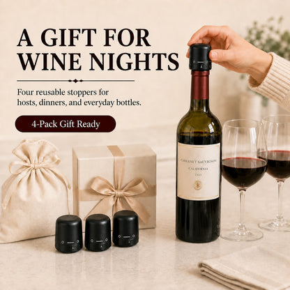 🔥 LAST DAY DEAL — 🍷 Premium Vacuum Wine Stopper – Keep Wine Fresh Longer with Airtight Seal
