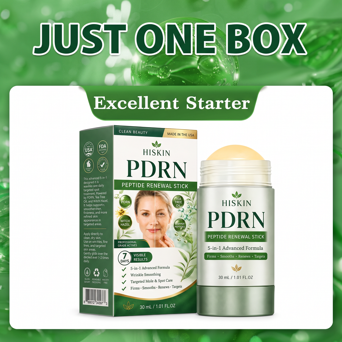 𝑯𝑰𝑺𝑲𝑰𝑵® PDRN Anti‑Aging & Targeted Spot Care(👨‍⚕️Helps Smooth Wrinkles, Support Firmer‑Looking Skin, and Improve The Appearance Of Visible Spots in 7 days🕑)