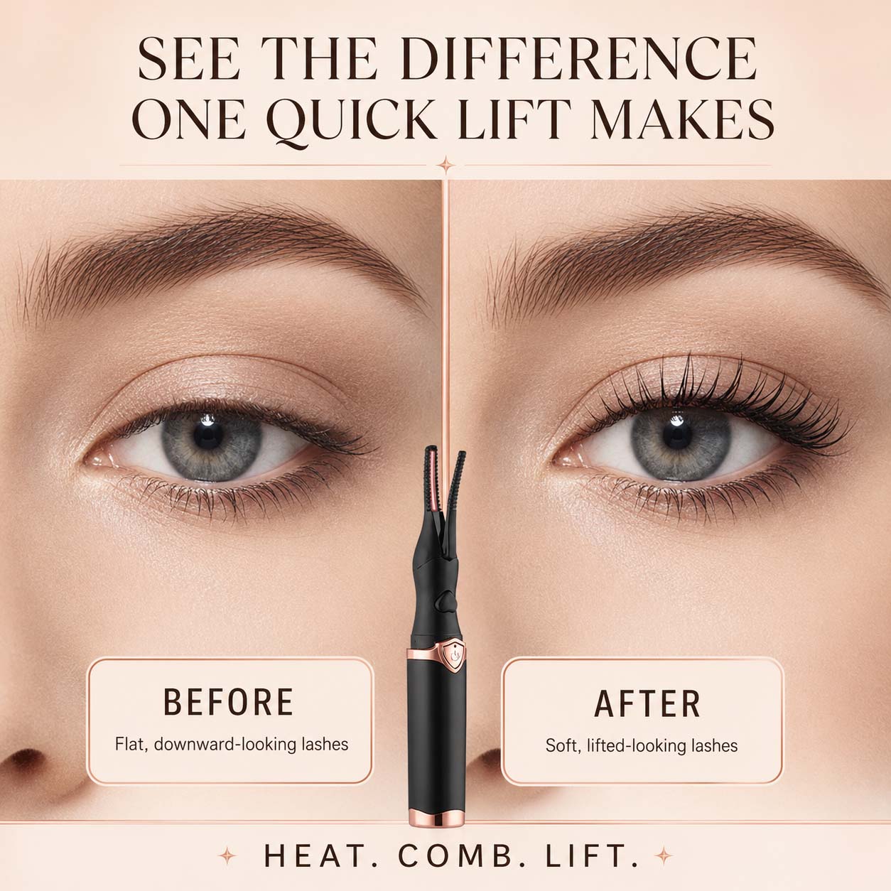 FENALBRIGHT® ✨ 👁 Electric Eyelash Curler for Instant Glam - Blink & Dazzle
