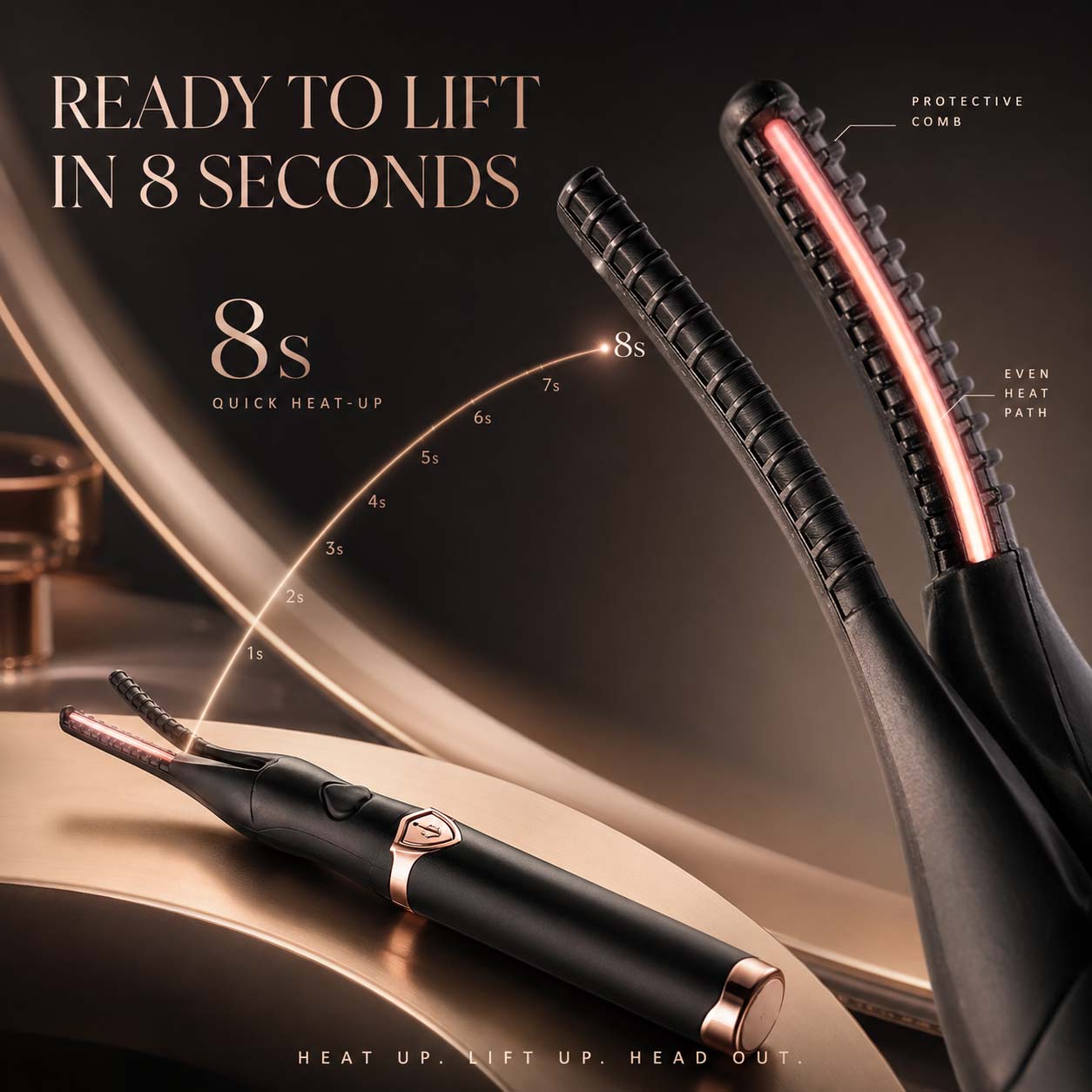 FENALBRIGHT® ✨ 👁 Electric Eyelash Curler for Instant Glam - Blink & Dazzle