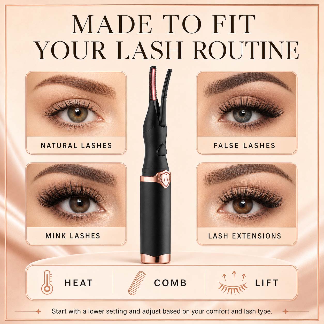 FENALBRIGHT® ✨ 👁 Electric Eyelash Curler for Instant Glam - Blink & Dazzle