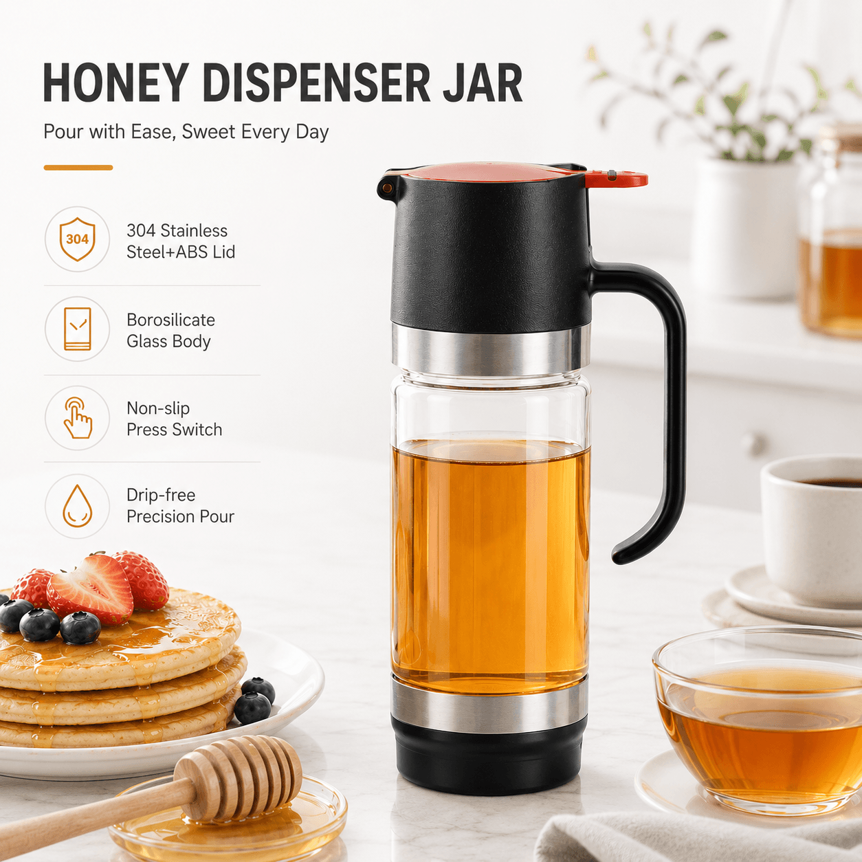 No More Sticky Honey Bottles
