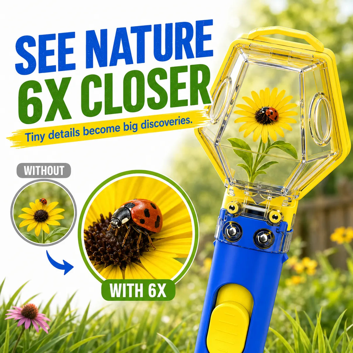 Dluvivo®Kids BugCatcher & 6xMagnifier OutdoorExplorer Toy